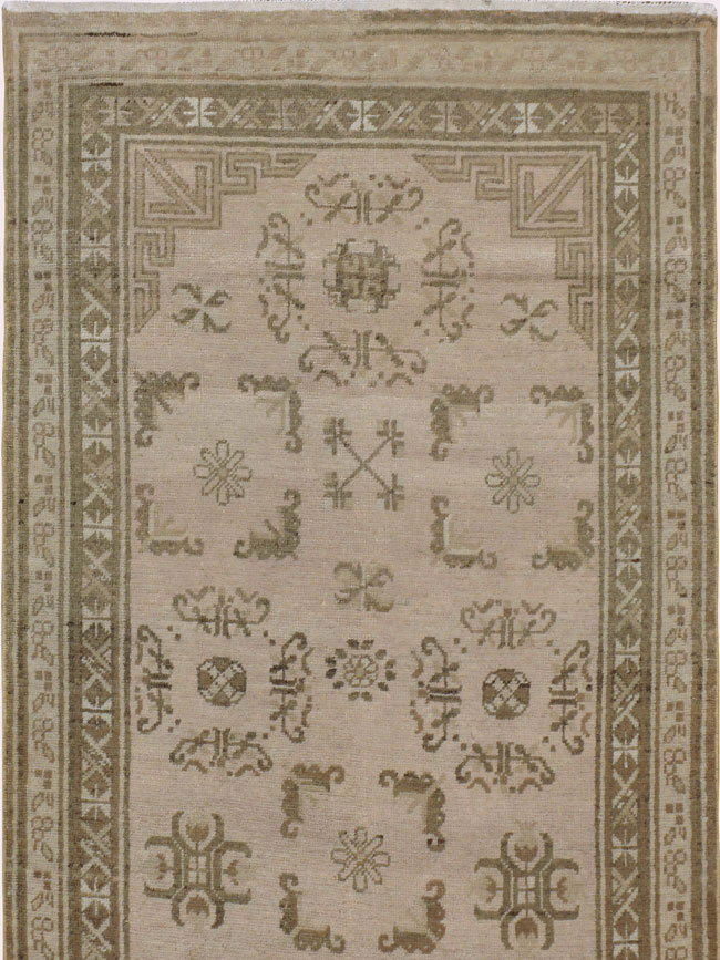 Vintage East Turkestan Khotan Runner, No.18419 - Staging
