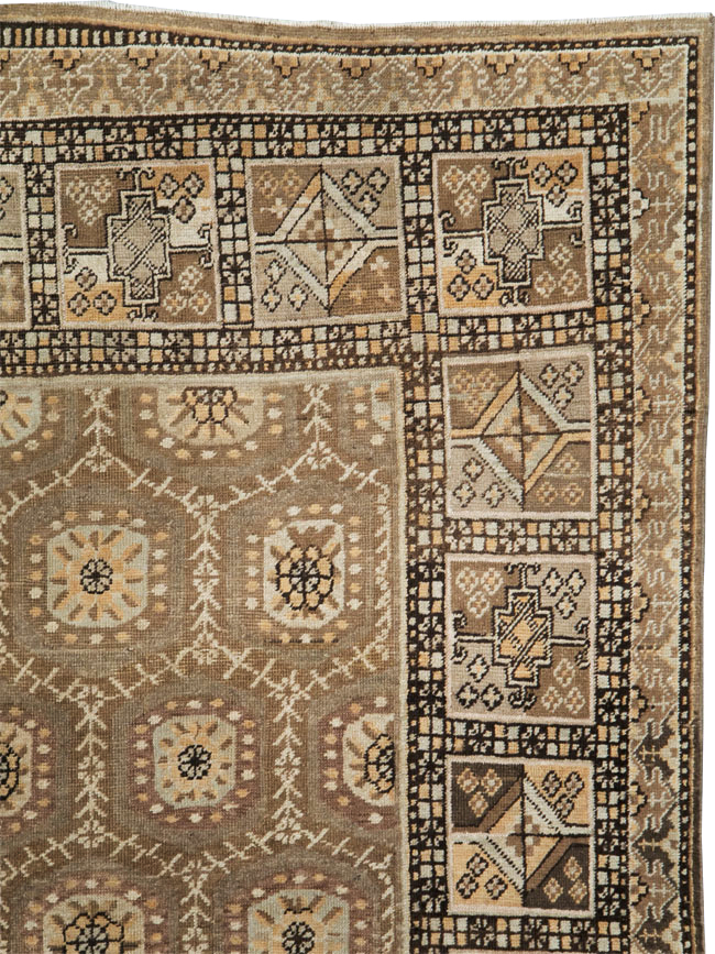 Antique East Turkestan Khotan Gallery Rug, No.18427 - Staging