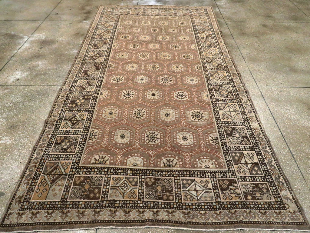 Antique East Turkestan Khotan Gallery Rug, No.18427 - Staging