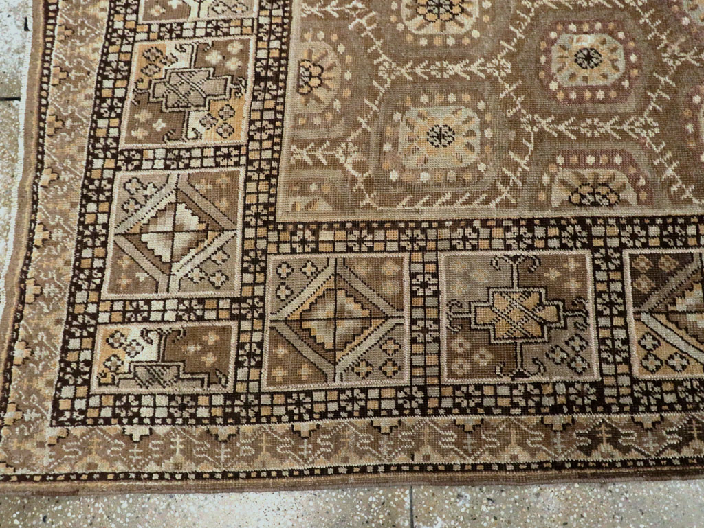 Antique East Turkestan Khotan Gallery Rug, No.18427 - Staging