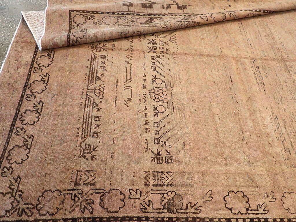 Vintage East Turkestan Khotan Carpet, No.18440 - Staging