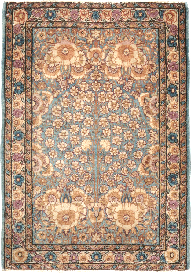 Antique Persian Kerman Rug, No.18447 - Staging
