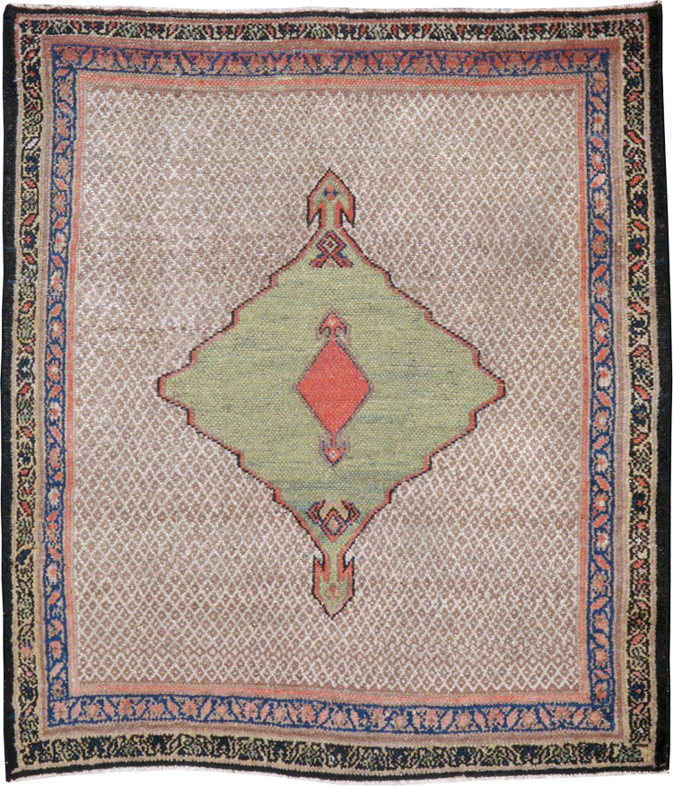 Vintage Persian Hamadan Rug, No.18461 - Staging
