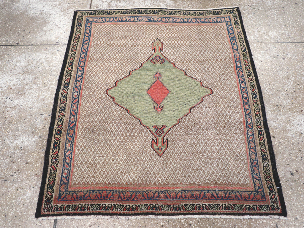 Vintage Persian Hamadan Rug, No.18461 - Staging