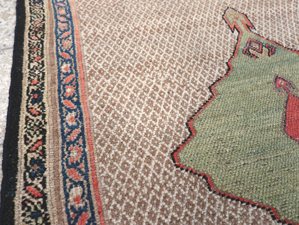 Vintage Persian Hamadan Rug, No.18461 - Staging