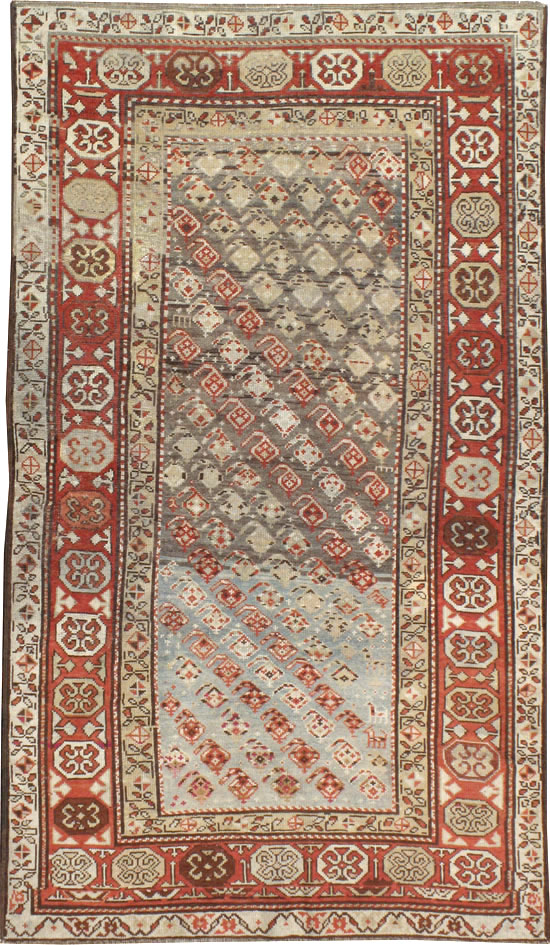 Antique Caucasian Kazak Rug, No.18467 - Staging