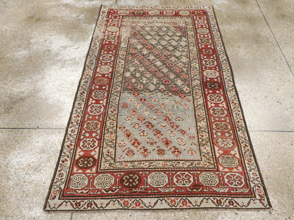 Antique Caucasian Kazak Rug, No.18467 - Staging