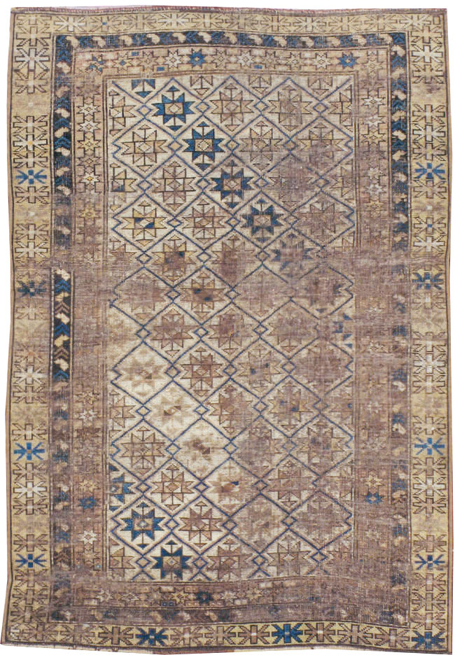 Antique Caucasian Shirvan Rug, No.18469 - Staging