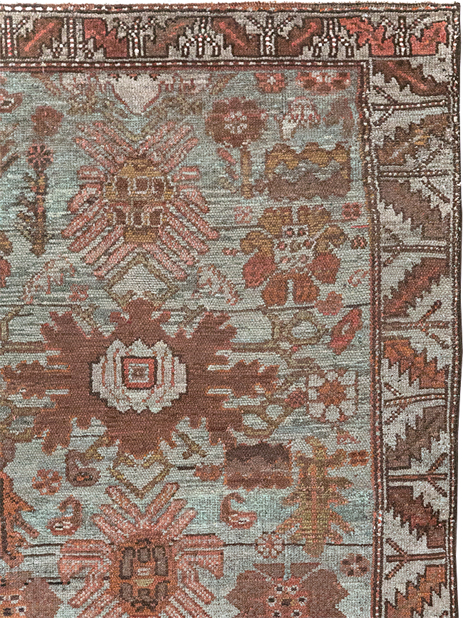 Vintage Persian Kurdish Rug, No.18470 - Staging