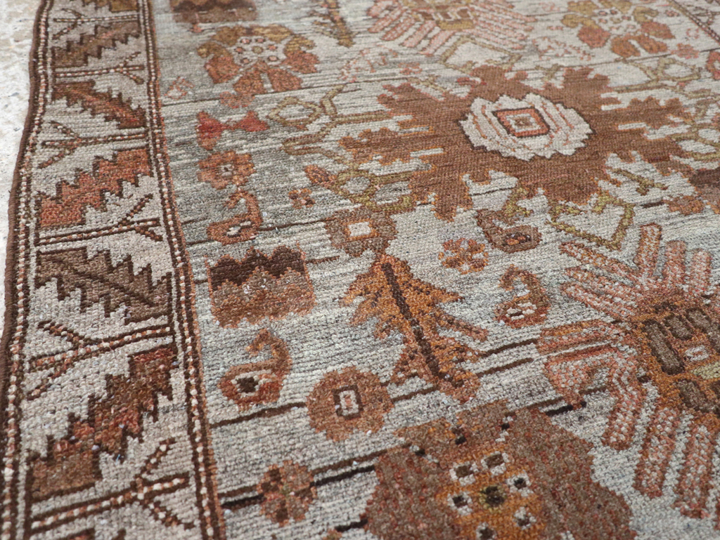 Vintage Persian Kurdish Rug, No.18470 - Staging