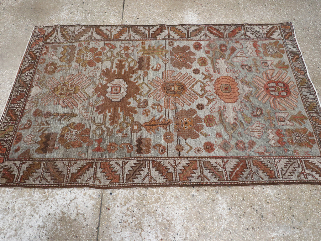 Vintage Persian Kurdish Rug, No.18470 - Staging