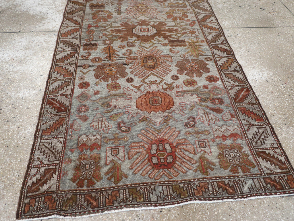Vintage Persian Kurdish Rug, No.18470 - Staging