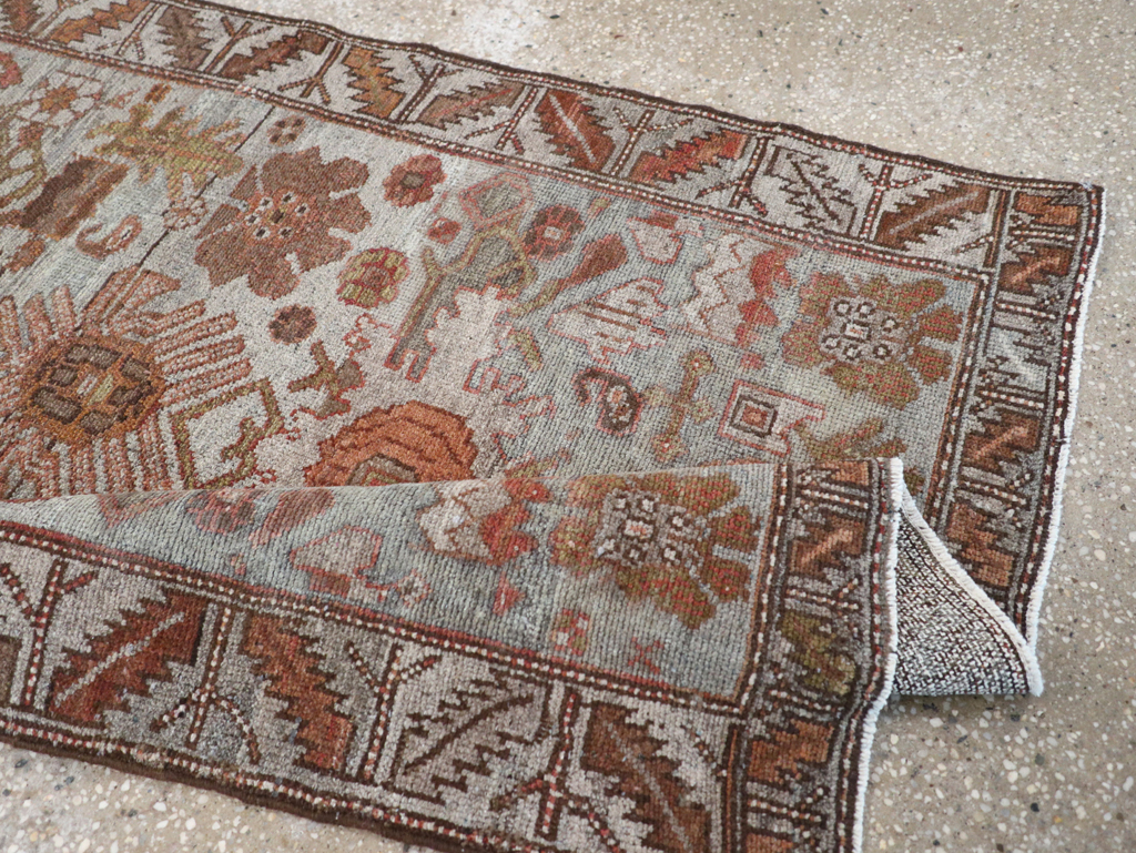 Vintage Persian Kurdish Rug, No.18470 - Staging