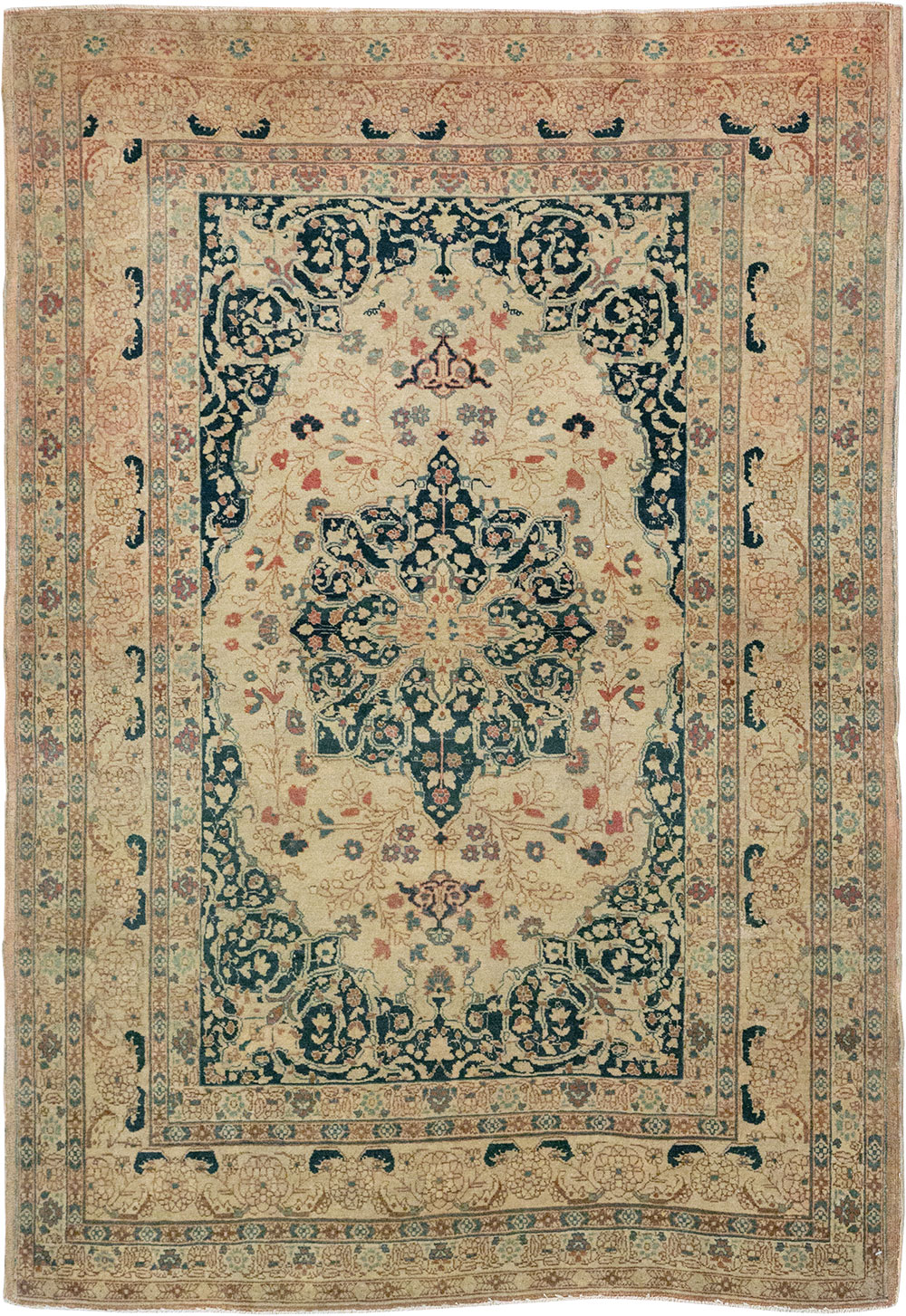 Antique Persian Tabriz Hagi Jalili Rug, No.18474 - Staging