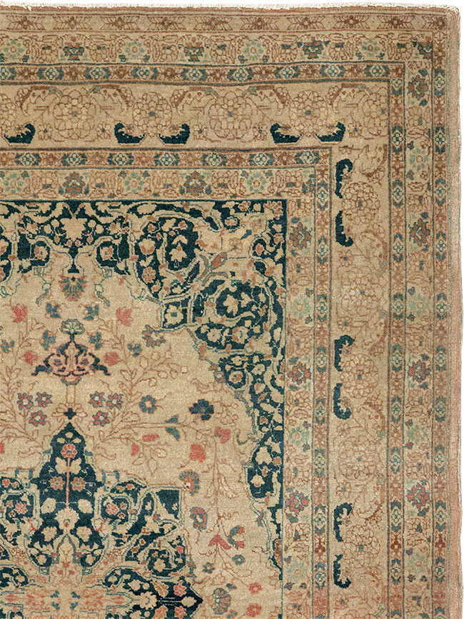 Antique Persian Tabriz Hagi Jalili Rug, No.18474 - Staging