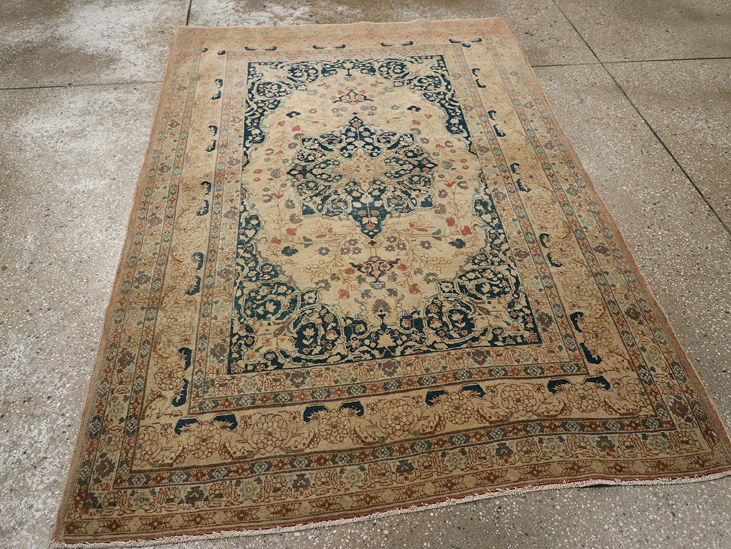 Antique Persian Tabriz Hagi Jalili Rug, No.18474 - Staging