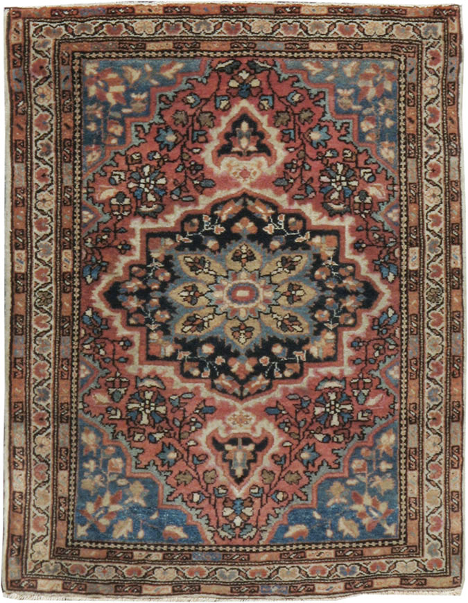 Antique Persian Sarouk Fereghan Rug, No.18482 - Staging