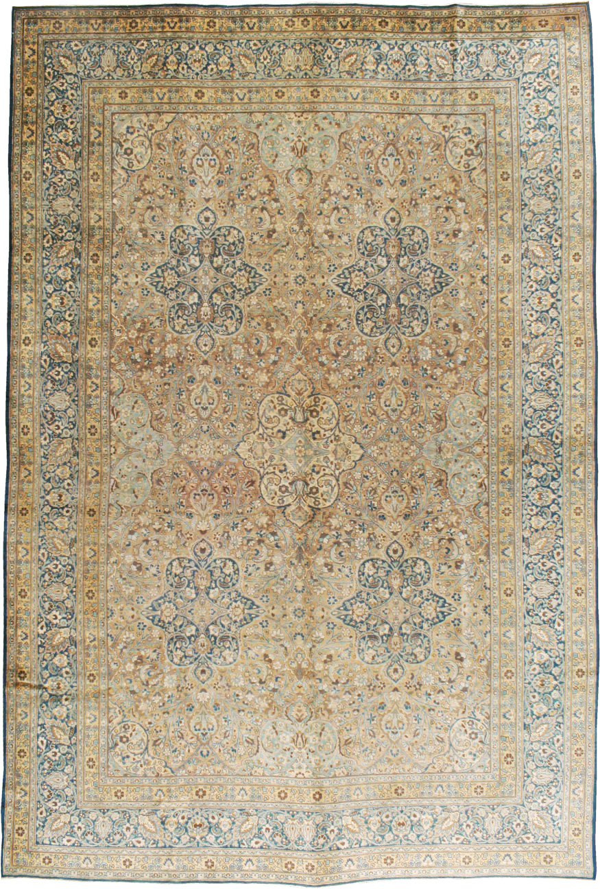 Antique Persian Mashad Carpet, No.18484 - Staging