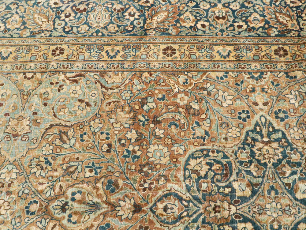 Antique Persian Mashad Carpet, No.18484 - Staging