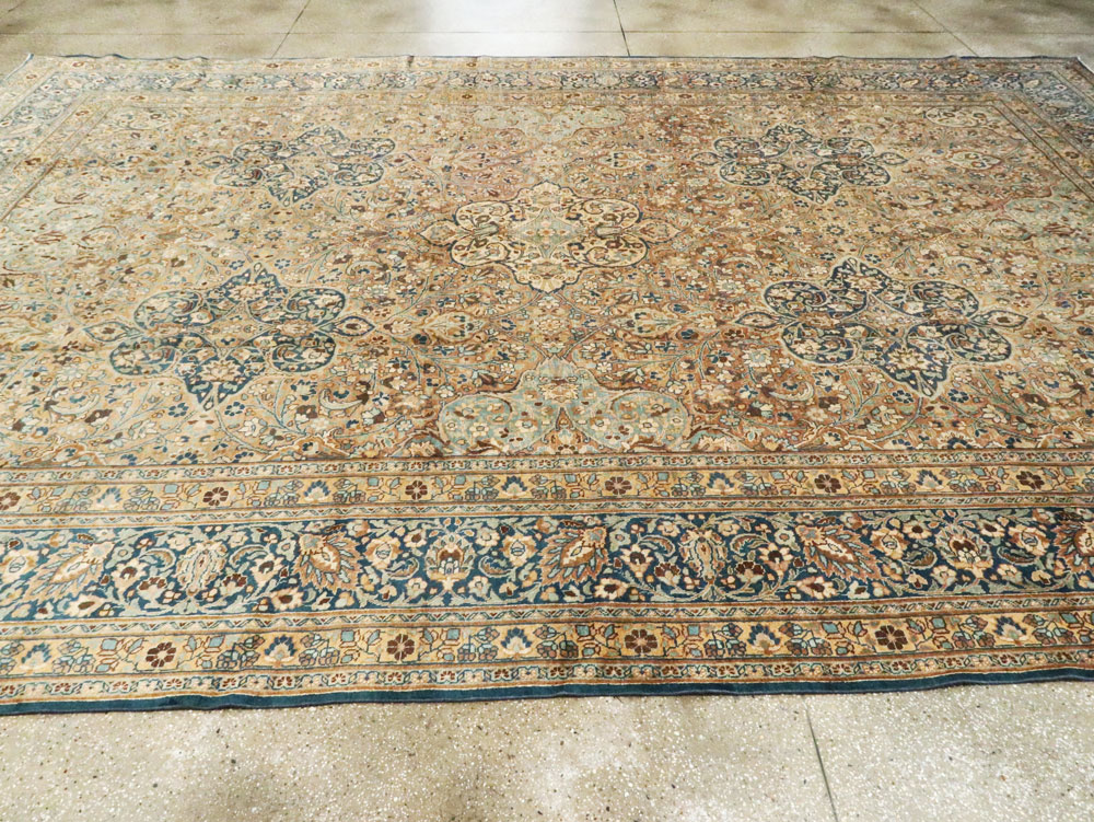 Antique Persian Mashad Carpet, No.18484 - Staging
