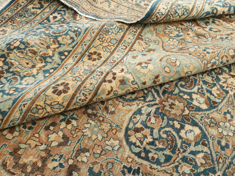 Antique Persian Mashad Carpet, No.18484 - Staging