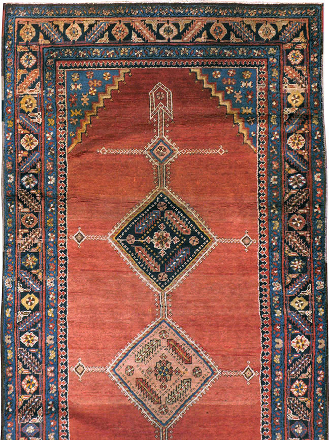 Antique Persian Bakshaish Runner, No.18510 - Staging