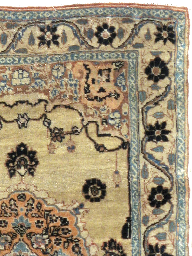 Antique Persian Tabriz Hagi Jalili Rug, No.18516 - Staging