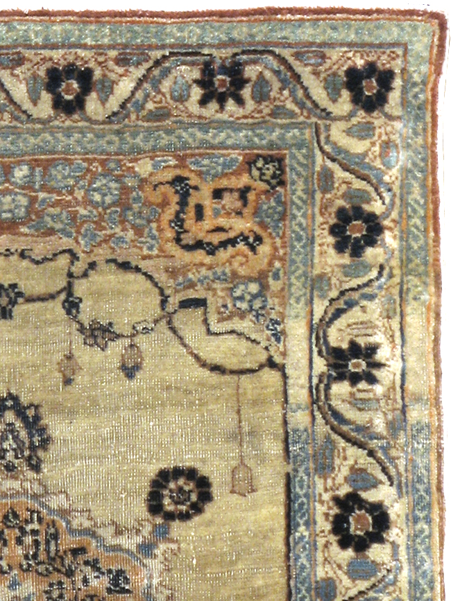 Antique Persian Tabriz Hagi Jalili Rug, No.18516 - Staging