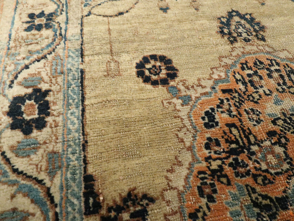 Antique Persian Tabriz Hagi Jalili Rug, No.18516 - Staging