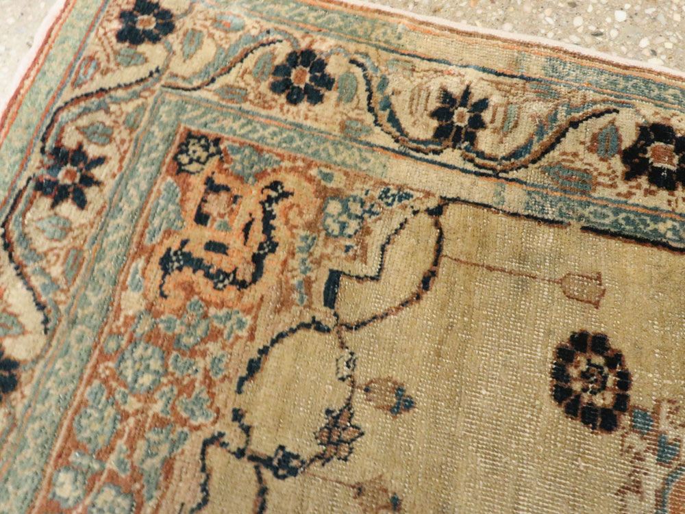 Antique Persian Tabriz Hagi Jalili Rug, No.18516 - Staging
