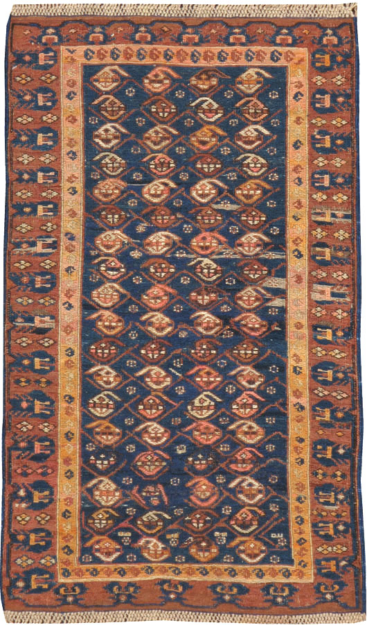 Antique Central Asian Soumak Rug, No.18521 - Staging
