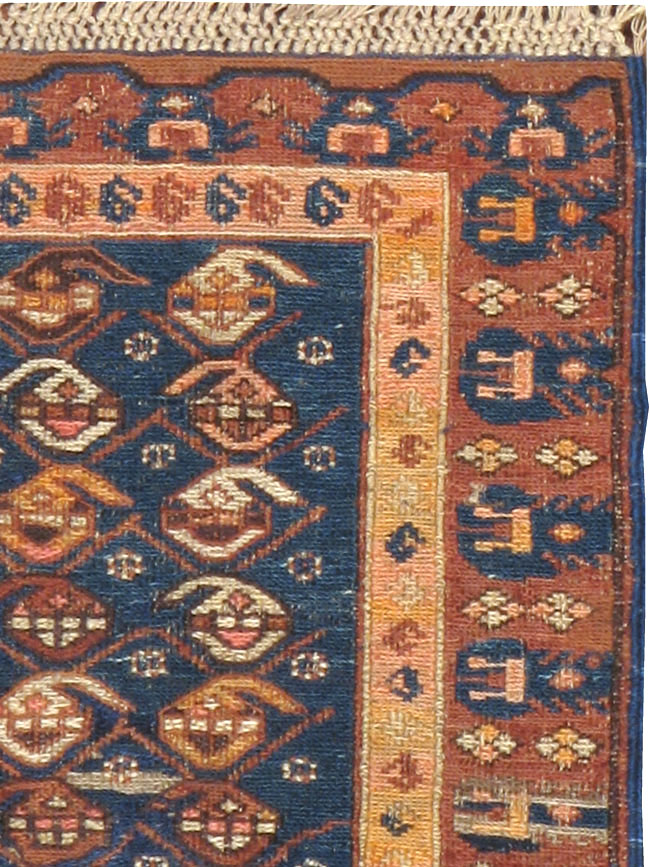 Antique Central Asian Soumak Rug, No.18521 - Staging