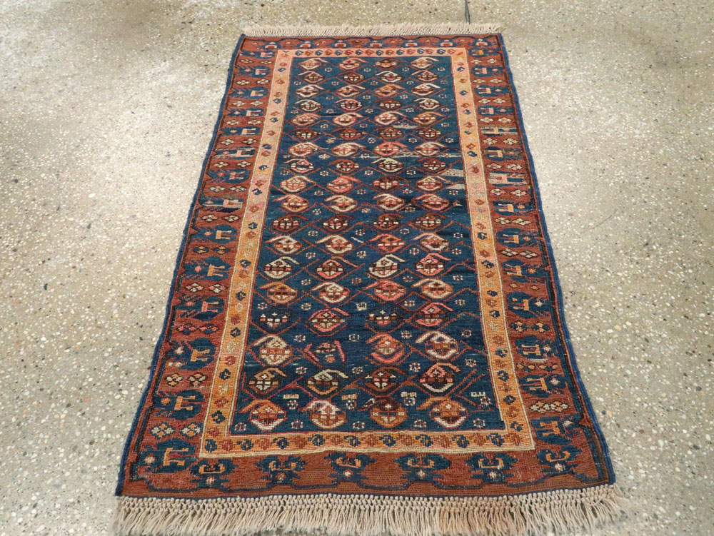 Antique Central Asian Soumak Rug, No.18521 - Staging