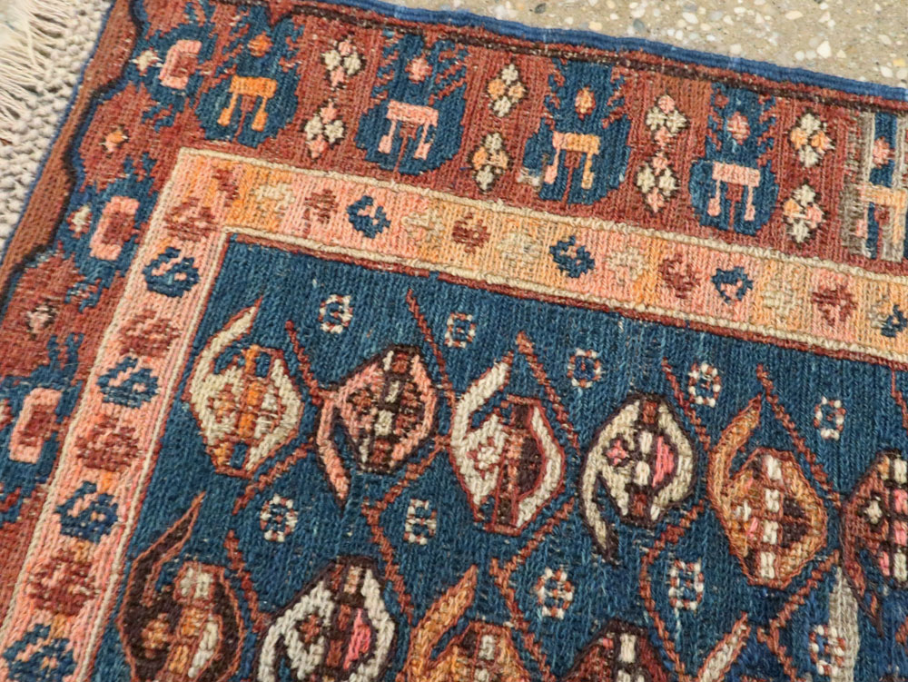 Antique Central Asian Soumak Rug, No.18521 - Staging