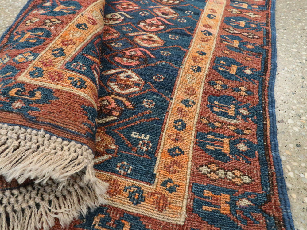Antique Central Asian Soumak Rug, No.18521 - Staging