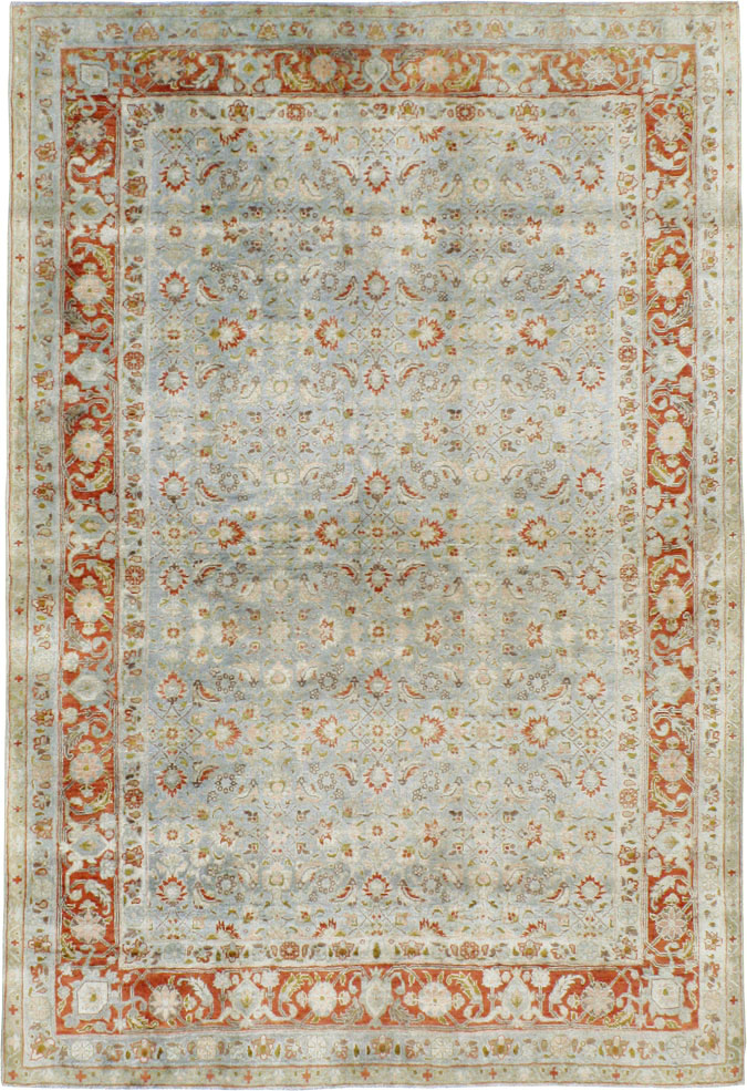 Antique Persian Tabriz Rug, No.18526 - Staging