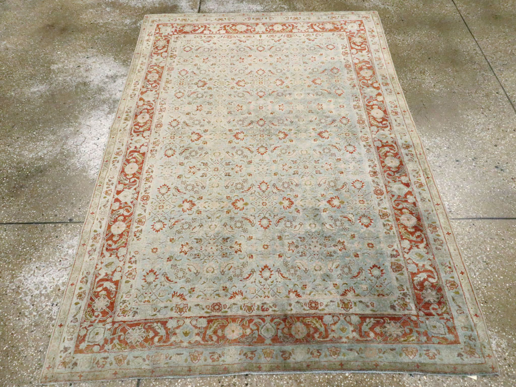 Antique Persian Tabriz Rug, No.18526 - Staging