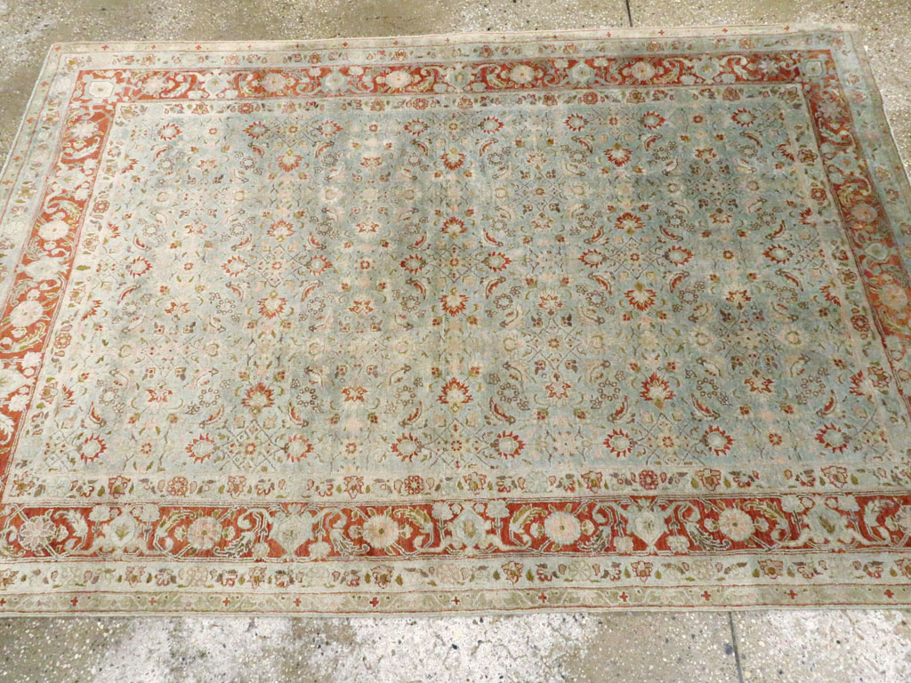 Antique Persian Tabriz Rug, No.18526 - Staging