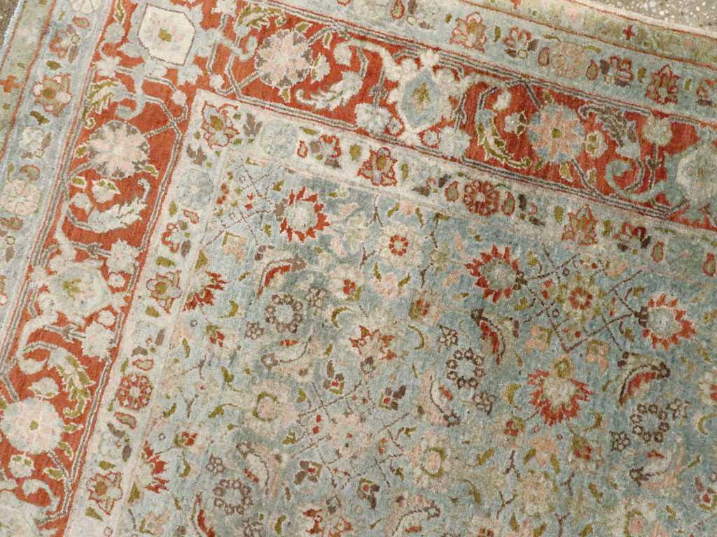 Antique Persian Tabriz Rug, No.18526 - Staging