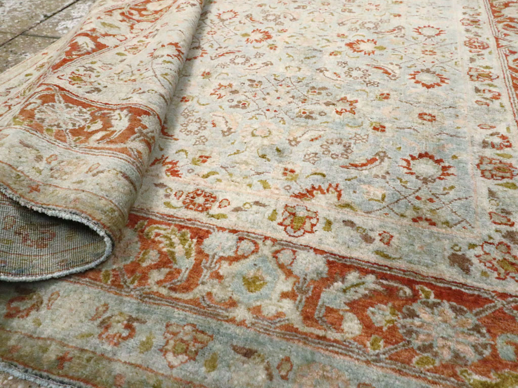 Antique Persian Tabriz Rug, No.18526 - Staging