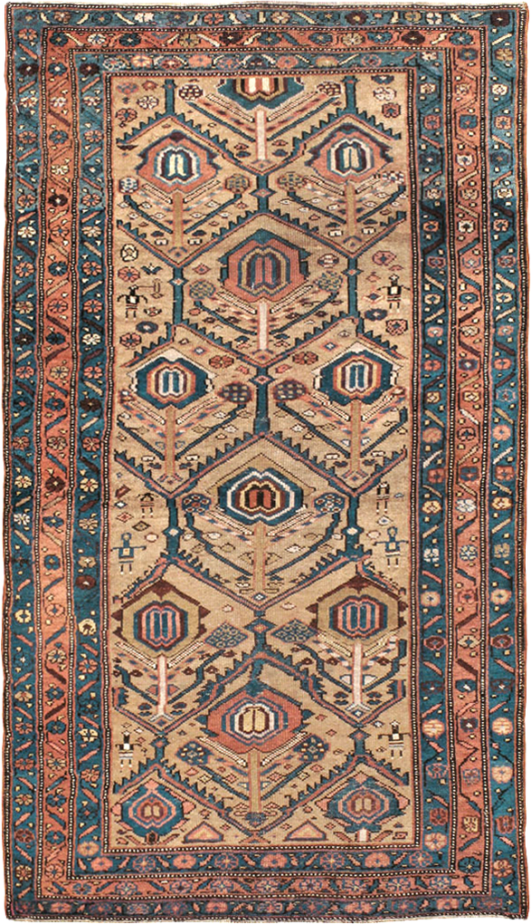 Antique Persian Serab Rug, No.18548 - Staging