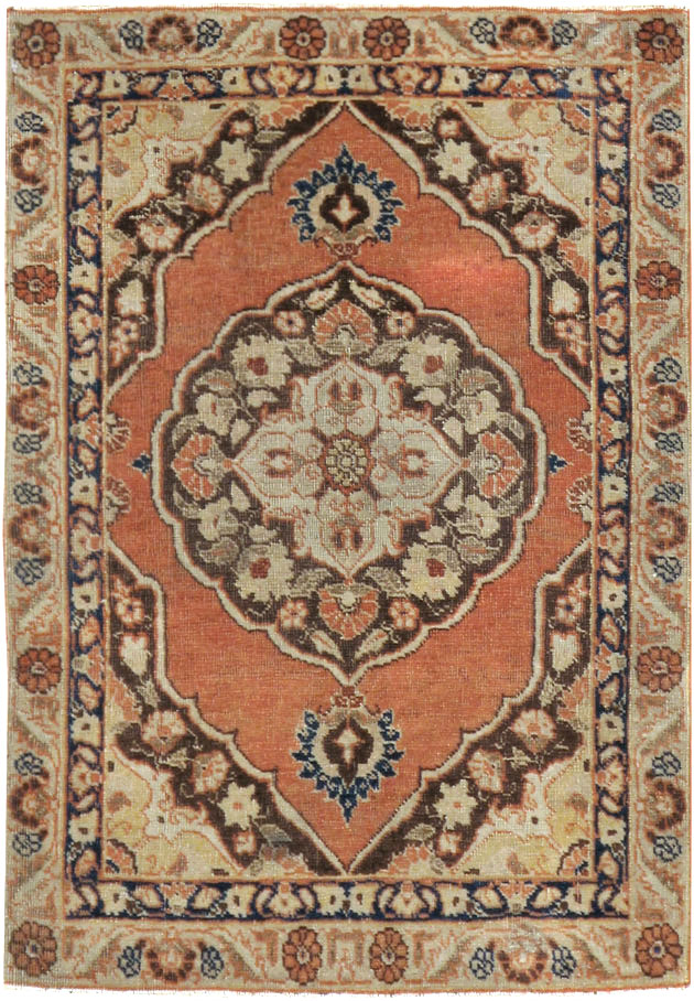 Antique Persian Tabriz Rug, No.18558 - Staging