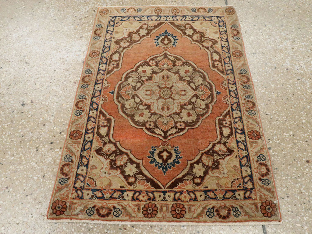 Antique Persian Tabriz Rug, No.18558 - Staging
