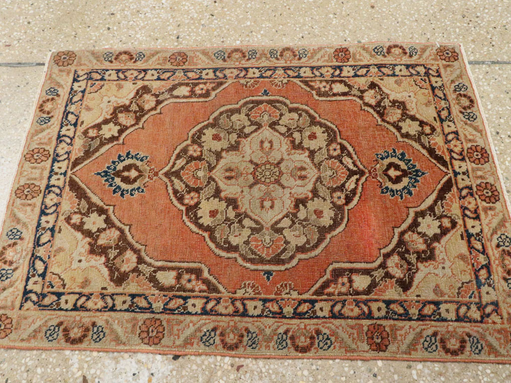 Antique Persian Tabriz Rug, No.18558 - Staging