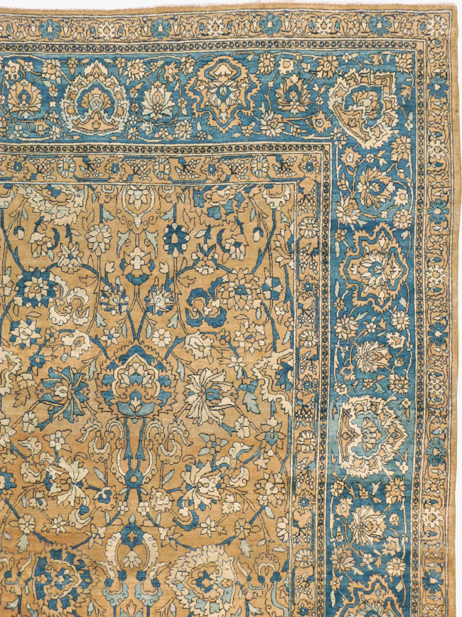Antique Persian Lavar Kerman Carpet, No.18559 - Staging