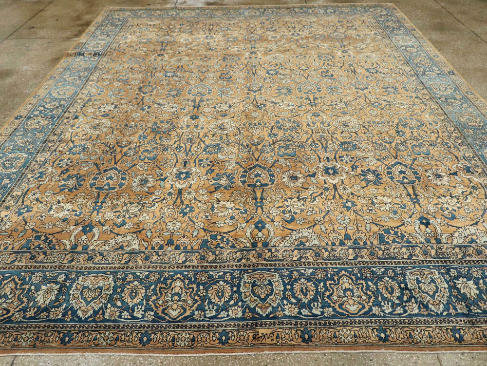 Antique Persian Lavar Kerman Carpet, No.18559 - Staging