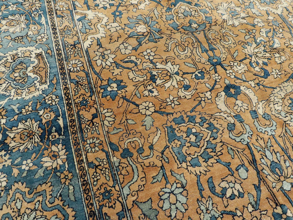 Antique Persian Lavar Kerman Carpet, No.18559 - Staging