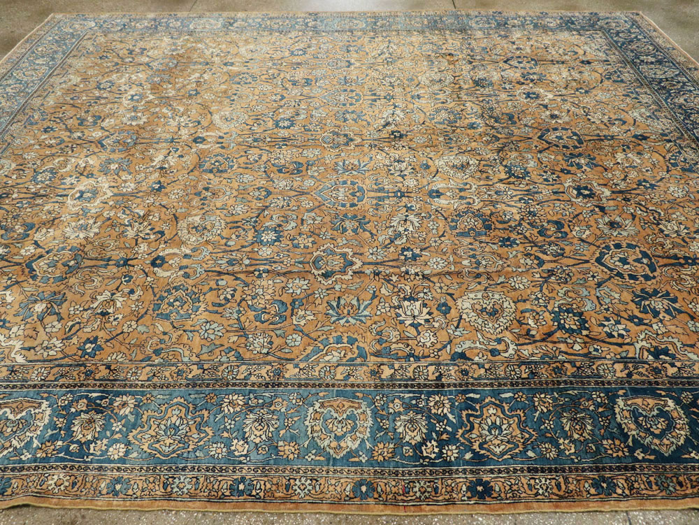 Antique Persian Lavar Kerman Carpet, No.18559 - Staging
