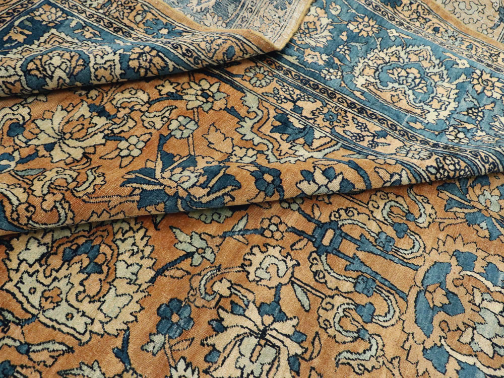 Antique Persian Lavar Kerman Carpet, No.18559 - Staging