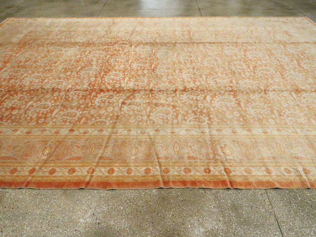 Antique Turkish Oushak Carpet, No.18569 - Staging